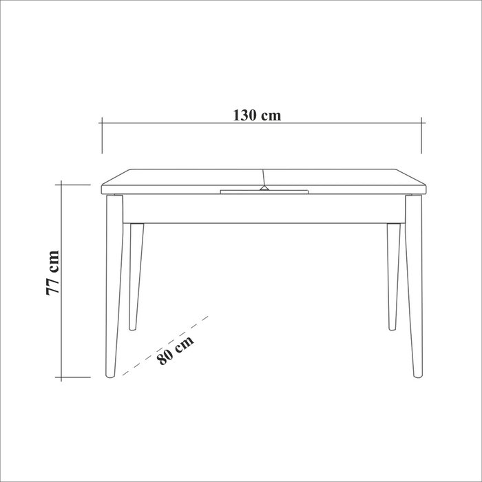 Hanah Home Vina 1048 - Juego de mesa extensible, sillas y banco en Nogal y Azul Oscuro